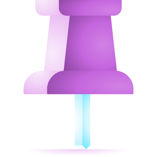 chincheta 3D Toy Gradient icono