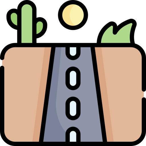 Road Kawaii Lineal color icon