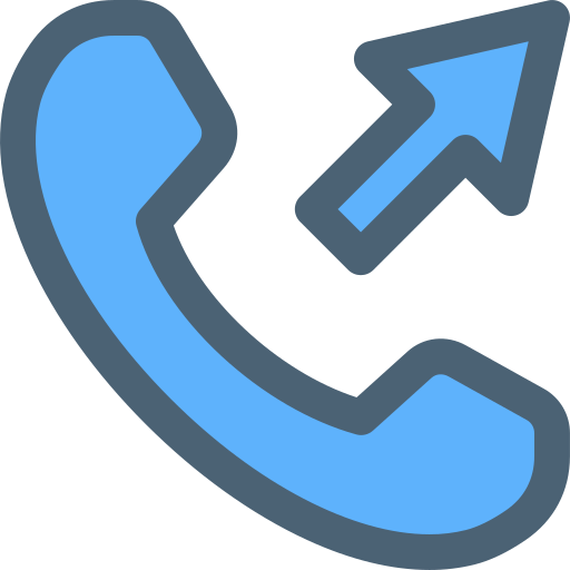 Outcoming call Generic Blue icon