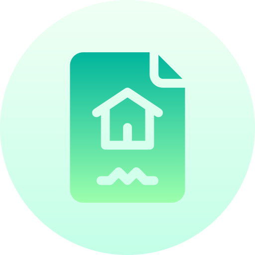 hipoteca Basic Gradient Circular icono