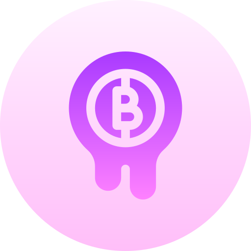 bitcoiny Basic Gradient Circular ikona