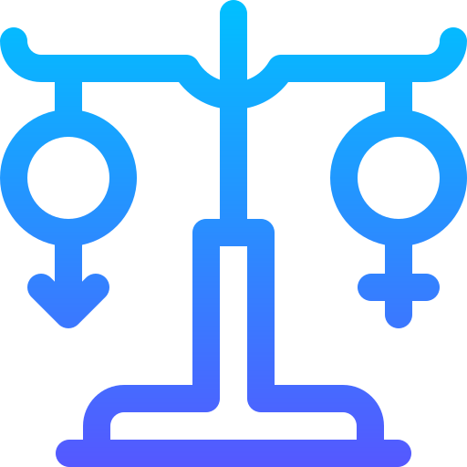 igualdad Basic Gradient Lineal color icono