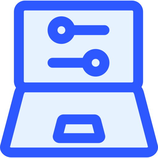 laptop Generic Blue ikona