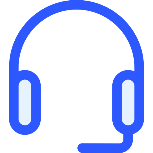 Headset Generic Blue icon