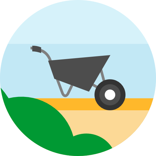 Wheelbarrow Roundicons Premium Circle flat icon