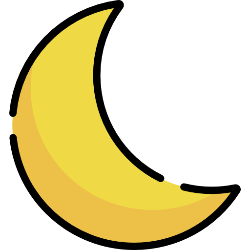 Crescent moon Special Lineal color icon