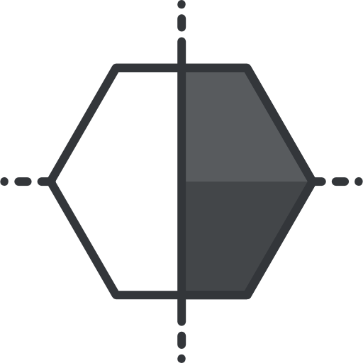 polygon Roundicons Premium Lineal Color icon