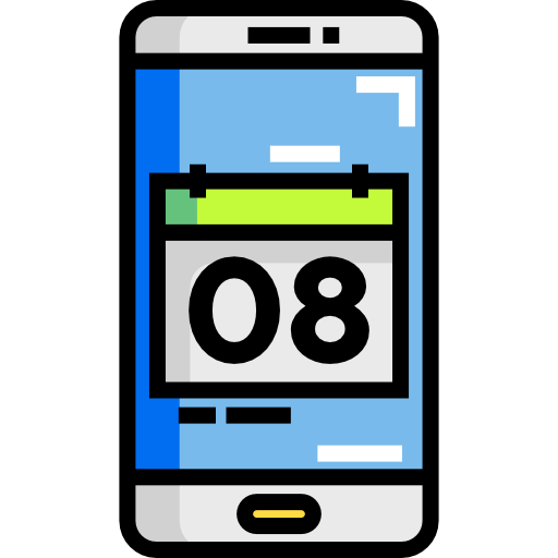 smartfon Detailed Straight Lineal color ikona