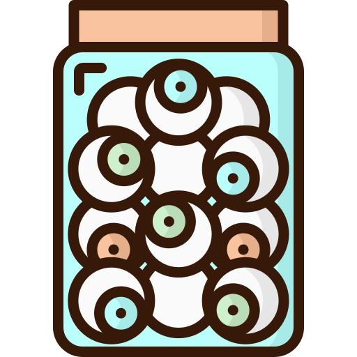 Eye jar Generic Outline Color icon