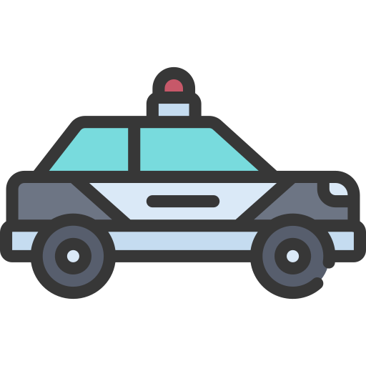 Police car Juicy Fish Soft-fill icon