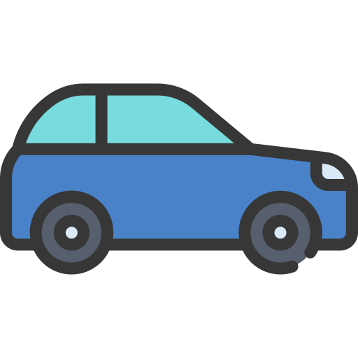 coche hatchback Juicy Fish Soft-fill icono