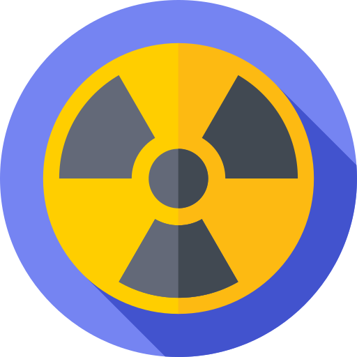 Radiation Flat Circular Flat icon