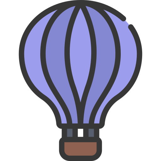 Hot air balloon Juicy Fish Soft-fill icon