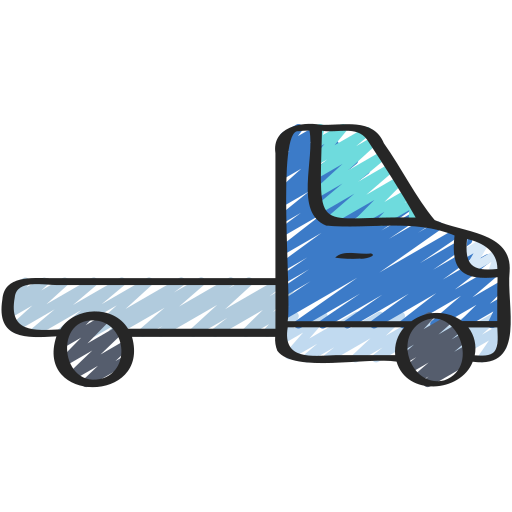 pick-up vrachtwagen Juicy Fish Sketchy icoon