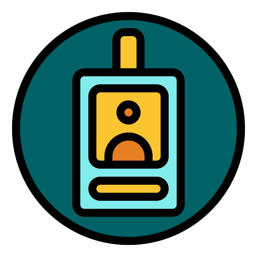 Identification Generic Outline Color icon