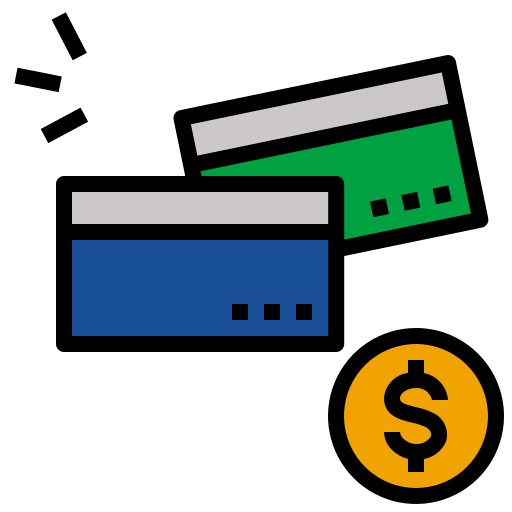 carta di credito Generic Outline Color icona