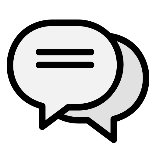 chat-sprechblase Generic Outline Color icon