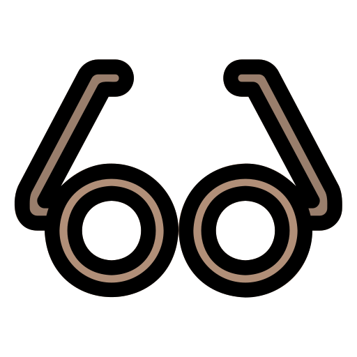 Eyeglasses Generic Outline Color icon