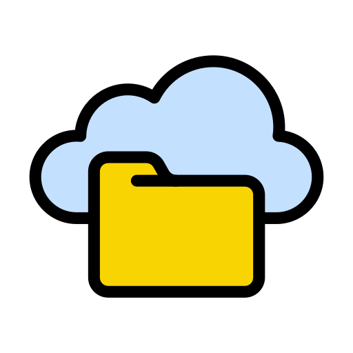 archiviazione cloud Vector Stall Lineal Color icona