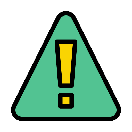 Warning sign Vector Stall Lineal Color icon