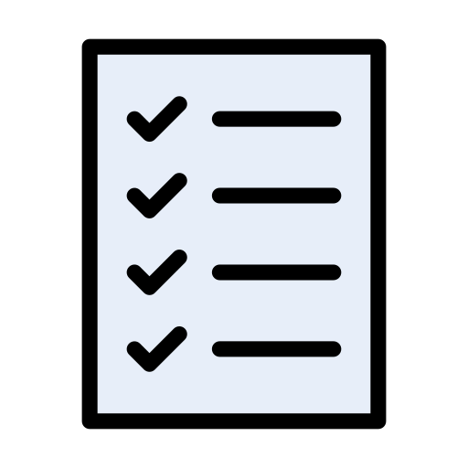 List Vector Stall Lineal Color icon