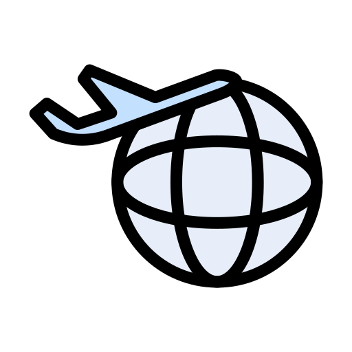 비행기 Vector Stall Lineal Color icon