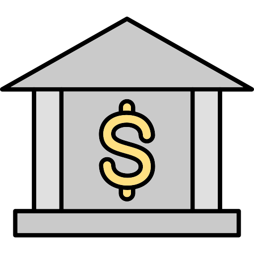 banque Generic Thin Outline Color Icône