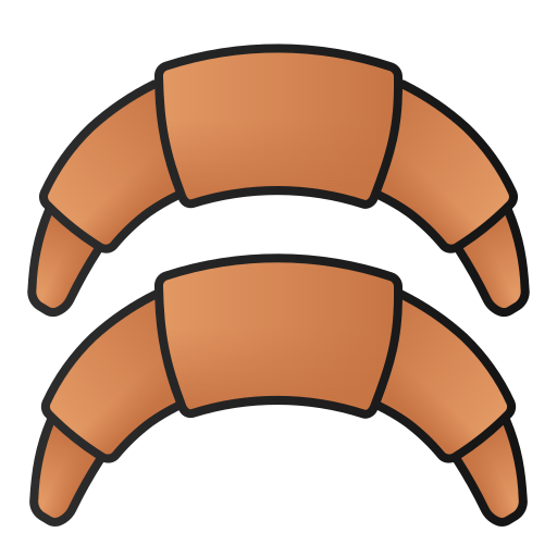 Croissant Generic Lineal Color Gradient icon