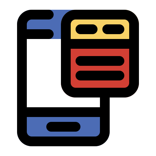 Mobile phones Generic Outline Color icon