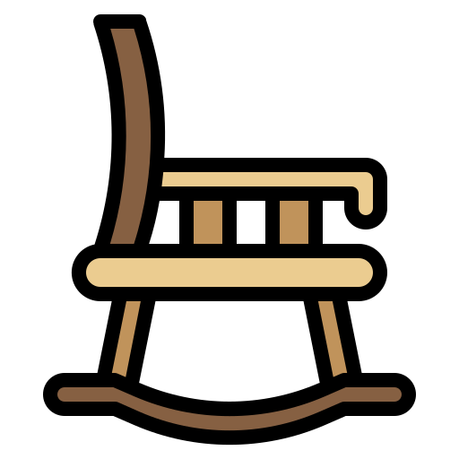 Rocking chair Generic Outline Color icon