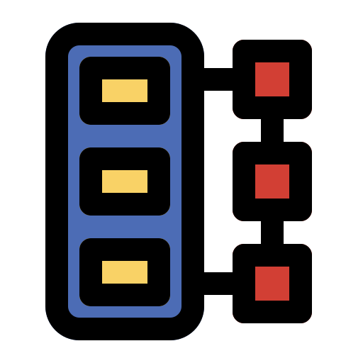 Серверы Generic Outline Color иконка