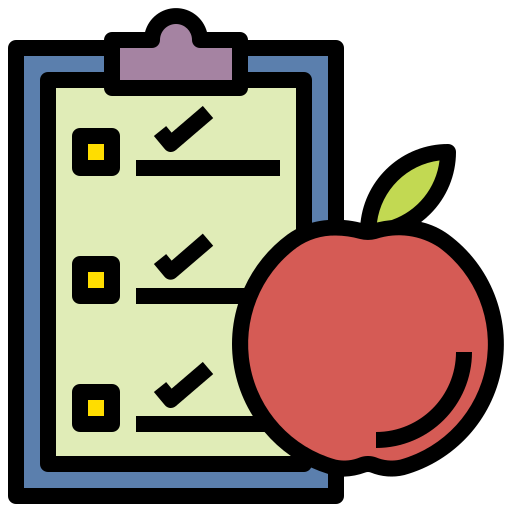Diet Generic Outline Color icon