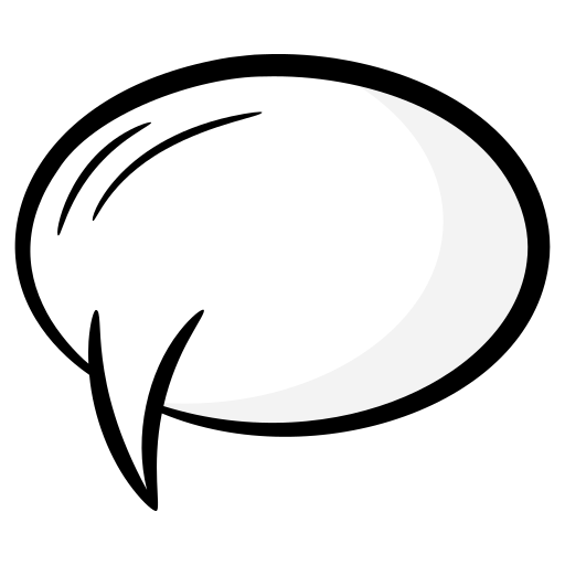 burbuja de chat Generic Hand Drawn Color icono