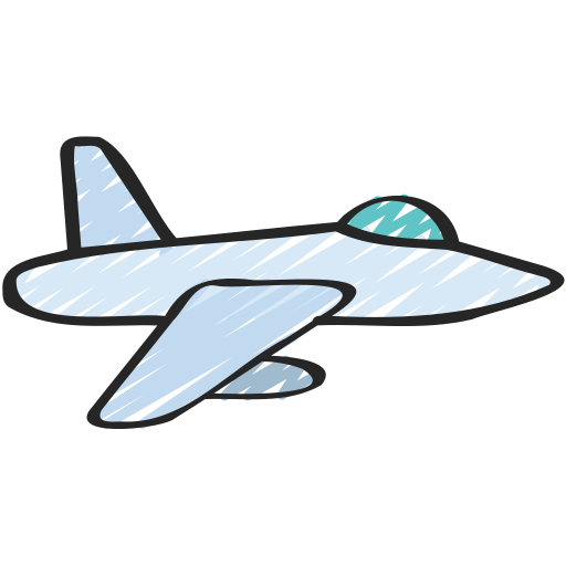 avião de combate Juicy Fish Sketchy Ícone