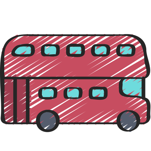 dwupoziomowy autobus Juicy Fish Sketchy ikona