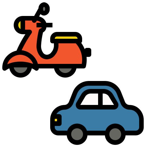 pojazd Generic Outline Color ikona