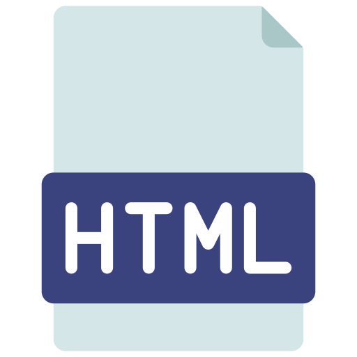 Html file Juicy Fish Outline icon