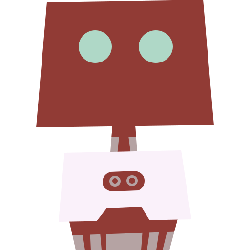 Robot Cartoon Flat icon