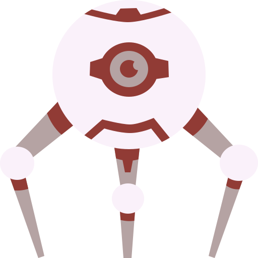 nanobot Cartoon Flat icono