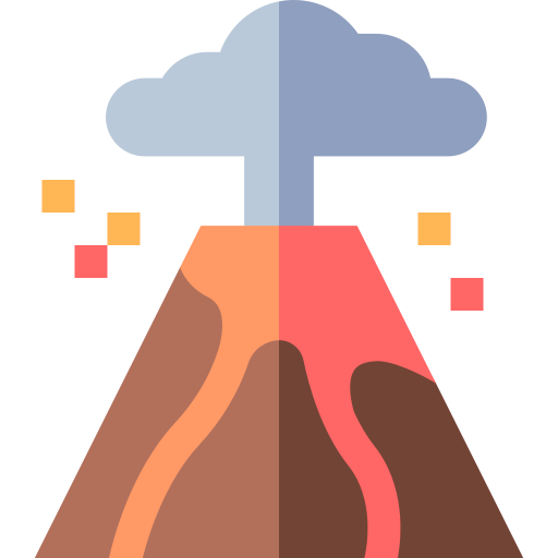 volcán Basic Straight Flat icono