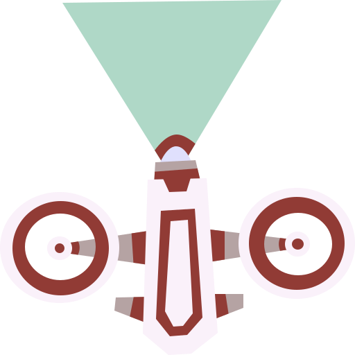 drone Cartoon Flat icona