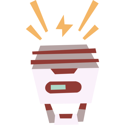 Electromagnet Cartoon Flat icon
