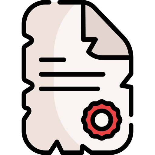 carta Kawaii Lineal color icono