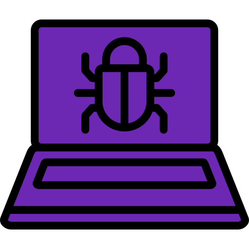Bug Generic Outline Color icon