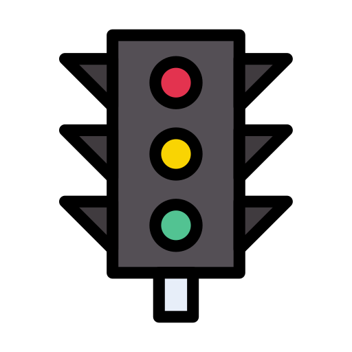 señal de tráfico Vector Stall Lineal Color icono