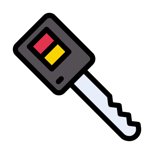 llave inteligente Vector Stall Lineal Color icono