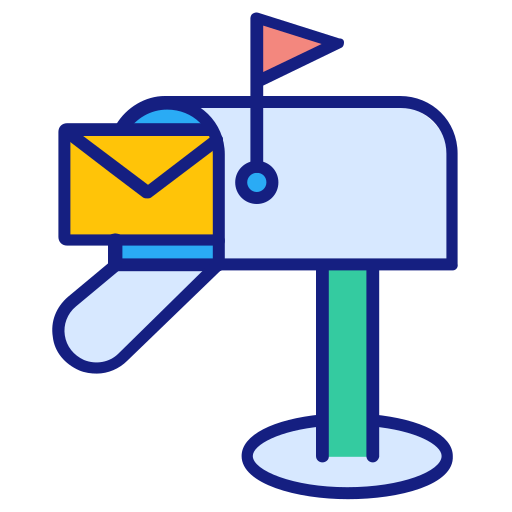 メールボックス Generic Outline Color icon