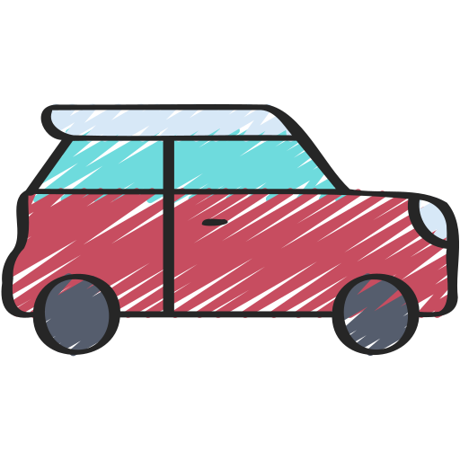 samochód typu hatchback Juicy Fish Sketchy ikona