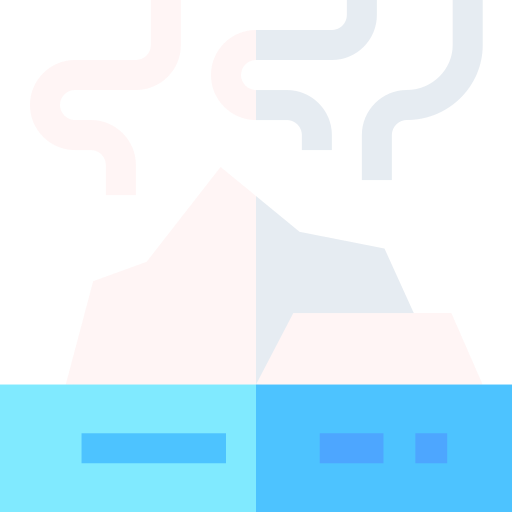 Glacier Basic Straight Flat icon