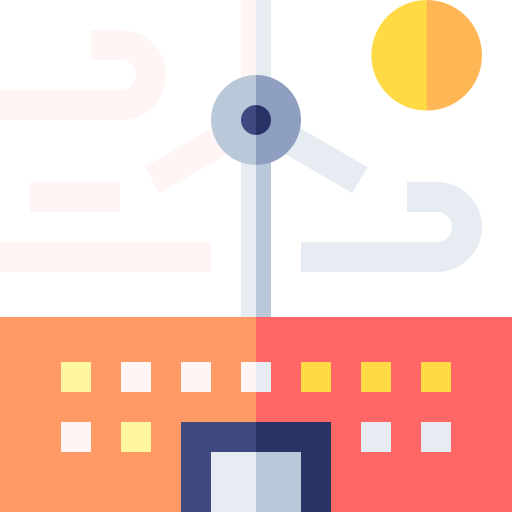 クリーンエネルギー Basic Straight Flat icon